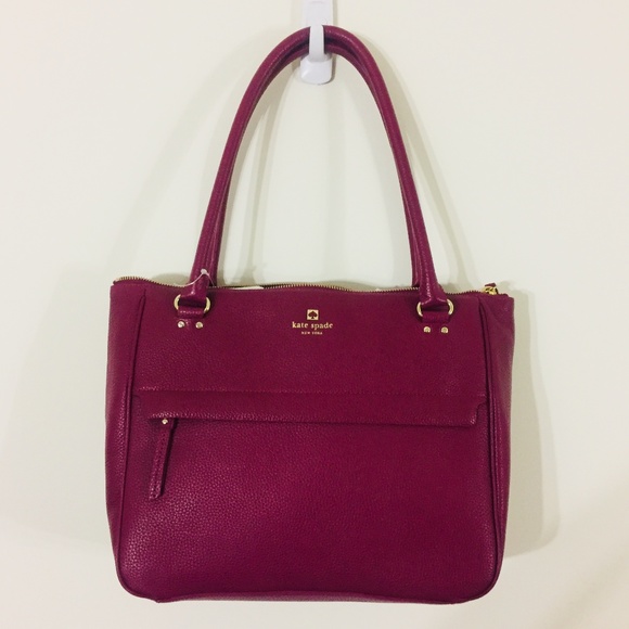 kate spade Handbags - SOLD NWT KATE SPADE ALIDA GRANT PARK RED PLUM BAG